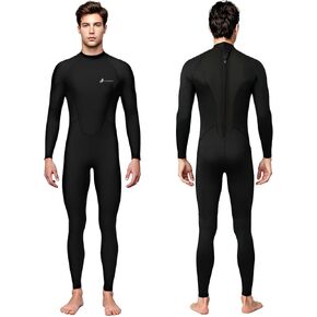 Men's Full-Body Wetsuit, 2mm Neoprene Wetsuits, Long-Sleeved Back Zipper Design Wetsuit, Suitable for Diving, Surfing, Snorkeling, Kayaking, Swimming, Rowing and Other Water Sports in Saudi Arabia
