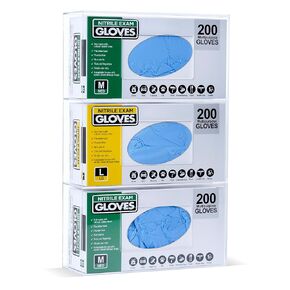 Glove Box Holder Dispenser - Side Loaded Clear Acrylic Organizer for Medical, Latex, Rubber, Exam, Disposable Glove Boxes, Wall Mount or Countertop (Double) in Kuwait