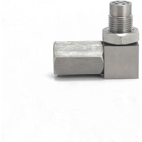 الفولاذ المقاوم للصدأ M18x1.5 موضوع 90 درجة زاوية محول المناسب، تركيب أنبوب ملحومة in Kuwait