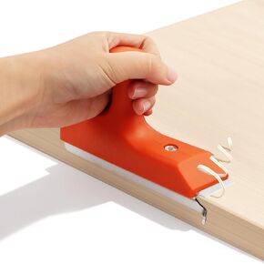 Edge Banding Trimmer with Sharp Stainless Steel Blades and Ergonomic Grip for Veneer, PVC, and ABS on Straight, Curved, and Chamfered Edges, Woodworking Trimmer For Deburring(Red) in Kuwait