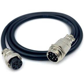 3.28 قدم GX20 4 دبوس ذكر إلى أنثى كابل، GX20 4 دبابيس أنثى إلى ذكر رأس الطيران سلك موصل كهربائي لوحة جبل محول معدني دائري للسفن 7A 200V 17AWG (1 متر) in Kuwait