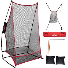 Kapler Football Kicking Net for Field Goals - 3x6FT Portable Football Net for Throwing with Target Zone Attachment and Holder Tee - Sideline Practice for Backyard Skill Improvement in Kuwait