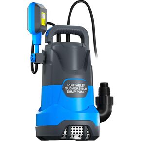 مضخة غاطسة أوتوماتيكية للمياه 3/4 حصان مضخة إزالة المياه النظيفة/القذرة 3500PGH مع مفتاح تعويم مضخة مياه كهربائية محمولة لنقل المياه لحمام السباحة والحديقة والبركة وتصريف الطابق السفلي in Kuwait