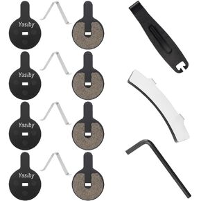 وسادات فرامل الدراجة، 4 أزواج من وسادات فرامل الأقراص عالية الأداء مع أدوات التثبيت، وسادات فرامل سكوتر كهربائية ممتازة شبه معدنية وعضوية من الراتنج MTB لـ BOL BB8، Kugoo G2 Pro، Novela، Bolids in Kuwait