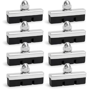 Timtin 8 Pack Bike Brake Pads 40mm Rubber Bicycle Brake Pads C-Brake Quiet Non-Skid Set with Hex Nut Rubber and Aluminum Construction Universal Fit for Road Mountain Bicycle MTB BMX in Kuwait