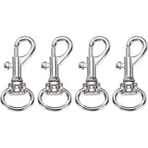 PATIKIL قطب العين الترباس المفاجئة هوك 4 قطع واحدة نهاية العلم الترباس المفاجئة مقاطع معدنية هوك الزناد مقاطع لسلسلة المفاتيح الغوص الحيوانات الأليفة المقود خط الملابس، الذهب الفاتح in Kuwait