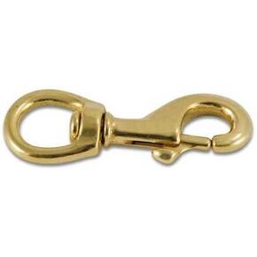 US Flag Store 825 B 3/4 Brass Swivel Eye Bolt Snap 825B, Gold in Kuwait