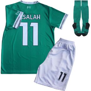 LeenBD Mo.No #11 Lpool 25/26 للأطفال لكرة القدم جيرسي قمصان كرة القدم فوتبول الجوارب مجموعة أحجام الشباب in Kuwait