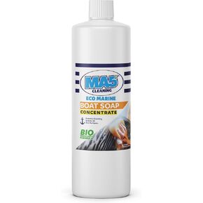 MA5x Eco Marine Boat Soap Concentrate – Biodegradable Boat Wash Soap – Boat Cleaner for All Boat Surfaces – Cleans, Degreases & Shines – Made in USA in Kuwait
