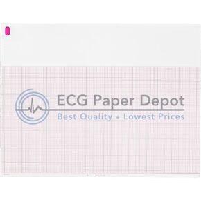 007868 Generic ورق تخطيط القلب 10 عبوات، طية على شكل حرف Z، شبكة حمراء، 8.50 × 11 بوصة in Kuwait