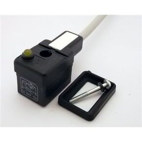 Woodhead/Molex، E462I2N30021C4H، مجموعة الكابلات PVC 3m 2 موضع + قابس موصل صمام DIN ذو الزاوية اليمنى للأرض (80 عنصرًا/عناصر) in Kuwait