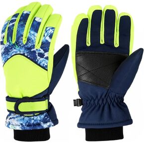 Kids-Waterproof-Ski-Gloves - Boys-Girls Winter-Snow-Glove Thickening Warm Windproof Cold-Weather Mittens for Snowboard Sledding Kids Outdoor in Kuwait