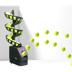 Portable Tennis Ball Machine - Automatic Rotation, 33-Ball Capacity, 3 Serving Frequencies, Perfect for Court Practice, No Net Required, Enhance Your Skills Effortlessly,Withoutcatchingnet in Kuwait