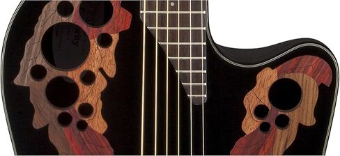 Ovation CE44-5 Acoustic-Electric Guitar, Black in Saudi Arabia