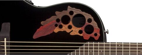 Ovation CE44-5 Acoustic-Electric Guitar, Black in Saudi Arabia