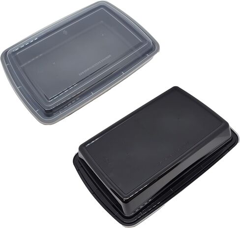 50 sets Rectangle 58oz Meal Prep Containers with lids Microwavable Food Container Plastic BPA Free Rectangle in Saudi Arabia
