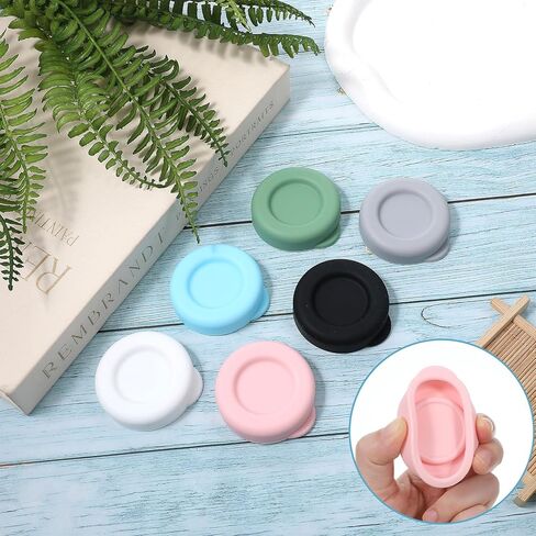 6 PCS Silicone Milk Bottle Caps, 48mm Diameter Milk Jug Caps, Reusable Milk Bottle Lids Compatible with Stanpac, Libbey, Stock Your Home, the Dairy Shoppe Bottles in Saudi Arabia