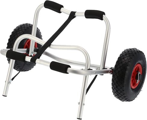 Kikumi Double Alloy Aluminium Kayak Car, Folding Canoe Boat with 10 Inch Tyres in Kuwait