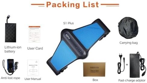 GENEINNO S1 سكوتر تحت الماء، سكوتر كهربائي للطفو الإيجابي مع قفل أمان، جهاز دفع للغوص العميق بطول 164 قدمًا مع حامل Go-Pro للغطس والغوص والسباحة للبالغين والأطفال، أزرق in Kuwait