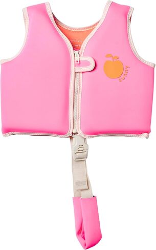 SUNNYLiFE Swim Vest, Size 2-3, Neon Pink, EPE/Natural Rubber/Polyester, 14.57x12.8x1.97 Inches, 1.38 lbs in Saudi Arabia