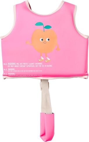 SUNNYLiFE Swim Vest, Size 2-3, Neon Pink, EPE/Natural Rubber/Polyester, 14.57x12.8x1.97 Inches, 1.38 lbs in Saudi Arabia