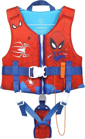 Elejolie Toddler Swim Vest for 1-9+ Years, Water Safety Aid Jacket with Crotch Adjustable Belt, Floaties for 20-90 lbs, Great for Pool, Beach, Boats, Summer Vacations & Water Parks in Saudi Arabia