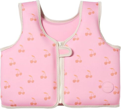SUNNYLiFE Swim Vest for Toddlers 3-6 | Constructed with Neoprene Plus a Secure Front Zip and Develop Water Confidence. | Toddler Swim Vest (Cotton Candy | Cherry, 3-6) in Saudi Arabia