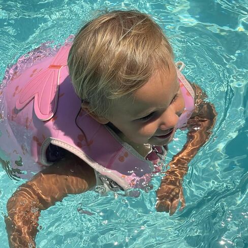 SUNNYLiFE Swim Vest for Toddlers 3-6 | Constructed with Neoprene Plus a Secure Front Zip and Develop Water Confidence. | Toddler Swim Vest (Cotton Candy | Cherry, 3-6) in Saudi Arabia