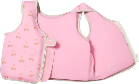 SUNNYLiFE Swim Vest for Toddlers 3-6 | Constructed with Neoprene Plus a Secure Front Zip and Develop Water Confidence. | Toddler Swim Vest (Cotton Candy | Cherry, 3-6) in Saudi Arabia