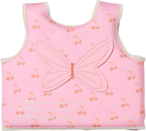 SUNNYLiFE Swim Vest for Toddlers 3-6 | Constructed with Neoprene Plus a Secure Front Zip and Develop Water Confidence. | Toddler Swim Vest (Cotton Candy | Cherry, 3-6) in Saudi Arabia