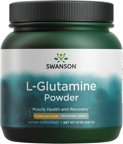 Swanson Amino Acid Ajipure L-Glutamine Powder 12 Ounce (340 g) Pwdr in Kuwait