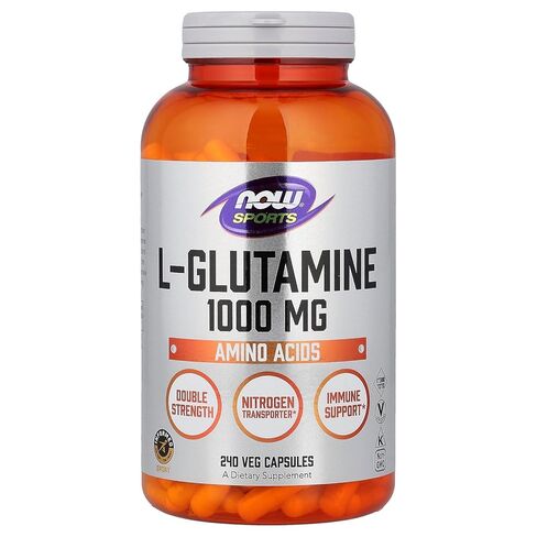 Now Foods L-Glutamine 1000 mg - 240 Capsules in Saudi Arabia
