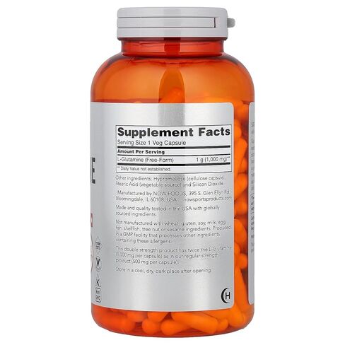 Now Foods L-Glutamine 1000 mg - 240 Capsules in Saudi Arabia