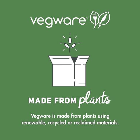 فناجين قهوة إسبريسو قابلة للتحلل 6 أونصة من Vegware، علبة تحتوي على 1000 قطعة، كوب أبيض ذو جدار واحد ساخن للعينة، مبطن، لوح مستدام مع بطانة PLA نباتية، اختيار من سلسلة 89 غطاء in Kuwait