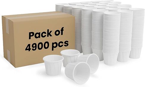 Paper Medicine Cups Disposable 1 oz 4900 Pcs Condiment Souffle Cups in Saudi Arabia