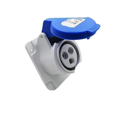 مقبس صناعي مستقيم مخفي مقاوم للماء PKF16G423 250 فولت (16A 6h IP44 3P أزرق) in Kuwait