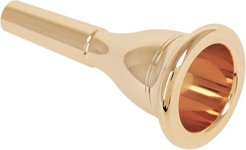 Tuba Mouthpiece 13.3mm Cnc Electroplated Brass Replacement Instrument Accessory Gold Finish Suitable for Tuba Players in Saudi Arabia