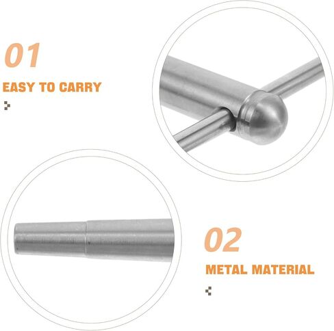 Brass Instrument Repair Tool Set for Trumpet Trombone French Horn Tuba, Metal Mouthpiece Truing and Dent Removal Accessory, Wind Instrument Alignment and Maintenance Tool in Kuwait