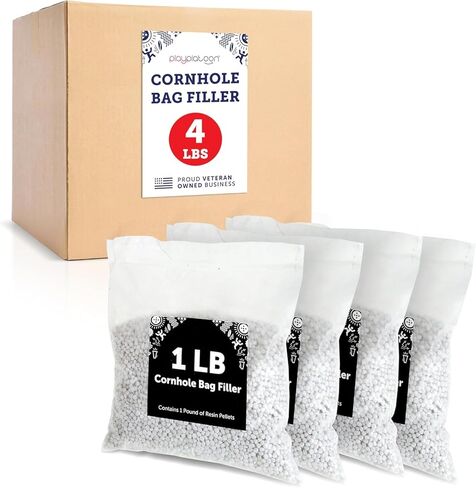 Play Platoon Resin Pellets Cornhole Bag Filler - Plastic Pellets for Bean Bags or Shooting Filler for Shooting Rest -Individually Packaged 1 lb Plastic Corn Alternative Sand Bag Filler in Saudi Arabia