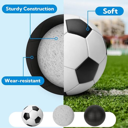 12 Pack Classic Black and White Soccer Balls - with Football Pump and Mesh Bag Classic Football Backpack. Can Be Used As Shoe Box Gift Filler and Charity Donation. Suitable for Children, Teenagers in Saudi Arabia