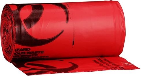McKesson Infectious Waste Bags - Star-Sealed Bottom, 0.43 mil - Red, 10 gal - 15 gal Capacity, 24 in x 32 in, 500 Count in Saudi Arabia