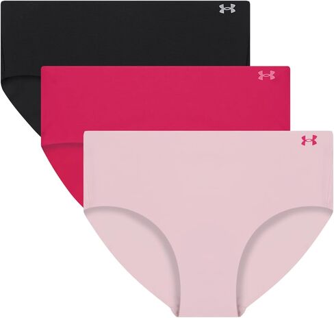 Under Armour Women's 3-pack Pure Stretch No Show Hipster Underwear, All-day Comfort & Ultra-soft Fit in Saudi Arabia