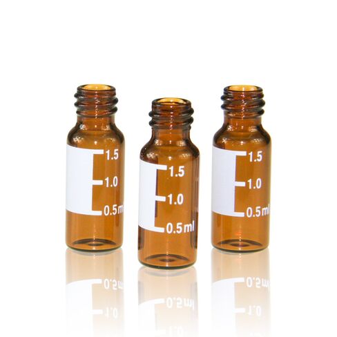 ALWSCI Autosampler Vials, 8-425 White Screw Cap, PTFE/Silicone Liner, 100PCS in Saudi Arabia