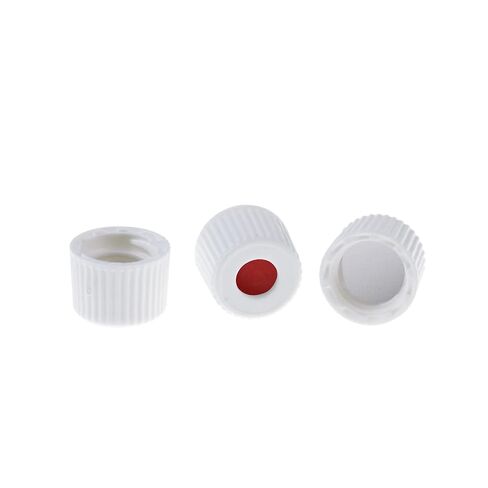 ALWSCI Autosampler Vials, 8-425 White Screw Cap, PTFE/Silicone Liner, 100PCS in Saudi Arabia