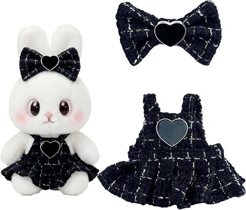 Labubu Clothes & Outfit Set for 17cm Dolls - labubu Designer Clothes - Premium Fashion Dresses with Accessories, Luxury Chic Doll Clothing & Style Bundle,No Doll (Style-A) in Kuwait