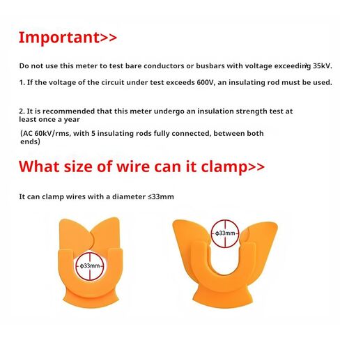 جهاز قياس المشبك اللاسلكي عالي الجهد من WAKASAN9100B، ناقل الحركة 30 مترًا، تيار متردد 0.00 مللي أمبير-600 أمبير، مقياس مشبك ذاتي النطاق مع فك 33 مم، تخزين بيانات 99 مجموعة، شاشة LCD بإضاءة خلفية لاختبار تيار التسرب والخط العلوي in Kuwait