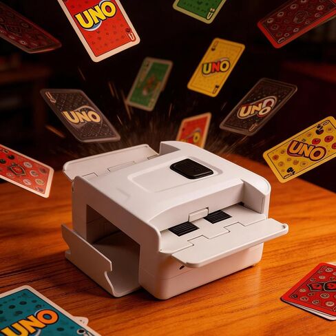 ماكينة خلط البطاقات الأوتوماتيكية 1-2 سطح السفينة، آلة خلط البطاقات القابلة لإعادة الشحن، ماكينة خلط البطاقات الكهربائية المحمولة بضغطة واحدة، متعددة الاستخدامات للبوكر، UNO، ألعاب البطاقات المشهورة للسفر المنزلي العائلي (2000 مللي أمبير في الساعة) in Kuwait