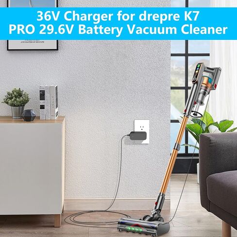 36V Charger for 29.6V Battery Vacuum Cleaner Replacement for drepre K7 PRO and Coovy SU7 29.6V Battery Vacuum Cleaner Adapter Charger in Saudi Arabia