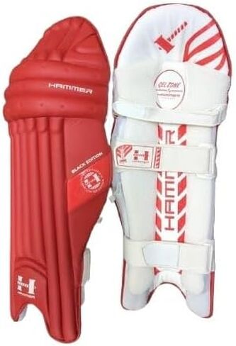 Hammer Black Edition Batting Pad - Red in Kuwait