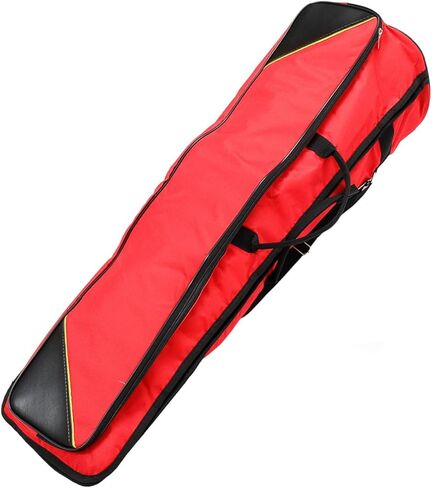 Yardwe Thick Waterproof Oxford Cloth Trombone Bag, Portable Tenor Trombone Storage Case Shoulder Strap, Red Instrument Protective Carrying Bag for Musicians in Saudi Arabia
